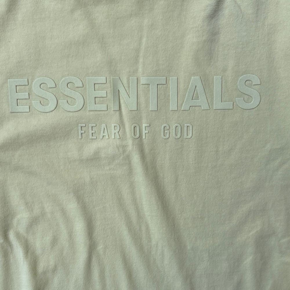 Fear of God Essentials Long-Sleeve Tee Dress 'Canary' - Picture 7 of 9